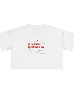 All I Want for Christmas Crop T-shirt