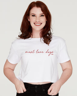 I Heart Dogs Crop T-Shirt - The Dog Mum