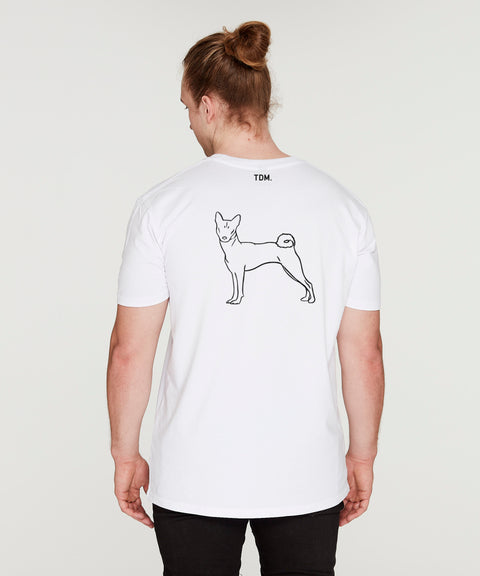 Basenji Dad Illustration: T-Shirt - The Dog Mum