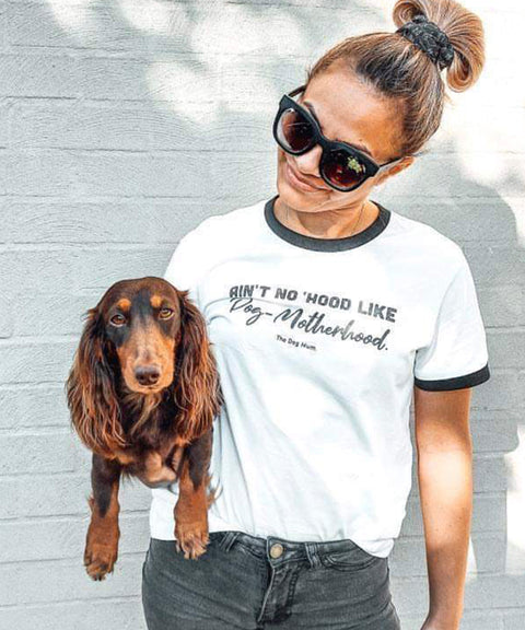 Ain't No Hood Ringer T-Shirt - The Dog Mum