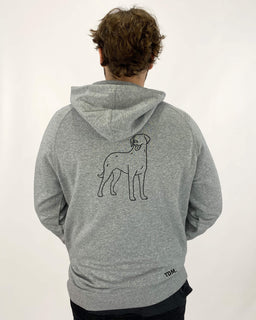 Curly Coated Retriever Dad Illustration: Hoodie - The Dog Mum