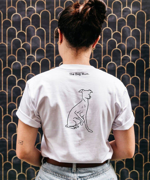 Italian Greyhound Mum Illustration: Unisex T-Shirt - The Dog Mum