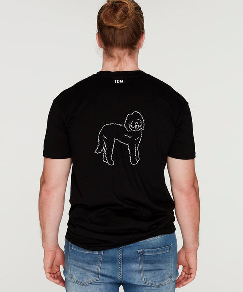 Labradoodle Dad Illustration: T-Shirt - The Dog Mum