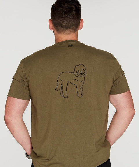 Labradoodle Dad Illustration: T-Shirt - The Dog Mum