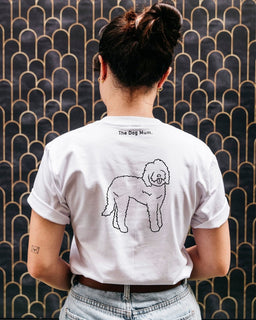 Labradoodle Mum Illustration: Unisex T-Shirt - The Dog Mum