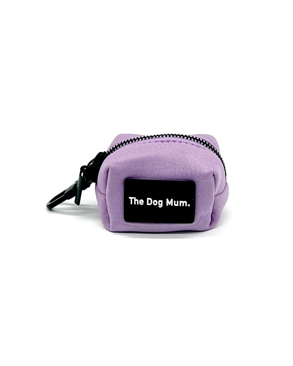 Lilac poop bag pouch