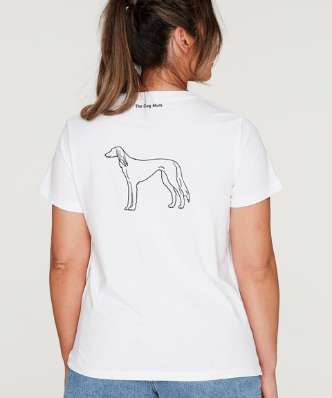 Saluki Mum Illustration: Classic T-Shirt - The Dog Mum
