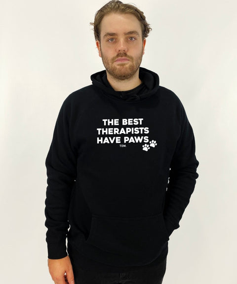 The Best Therapists Have Paws: Men's Hoodie - The Dog Mum