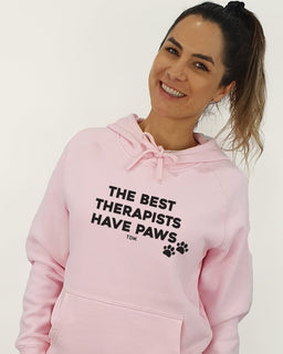 The Best Therapists Have Paws: Unisex Hoodie - The Dog Mum