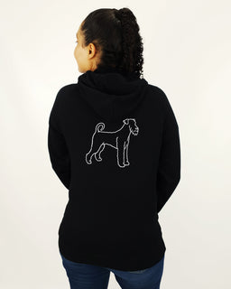 Airedale Terrier Mum Illustration: Unisex Hoodie - The Dog Mum