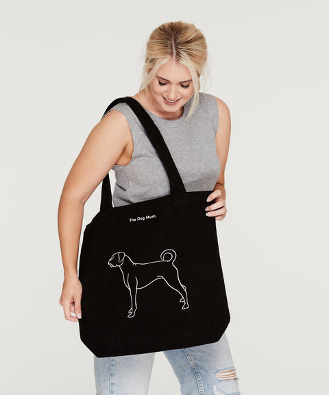 Boxer Illustration: Luxe Tote Bag - The Dog Mum