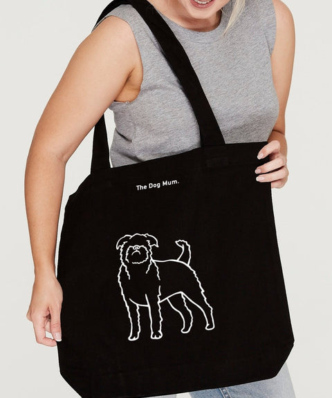 Griffon (Long Hair) Luxe Tote Bag - The Dog Mum