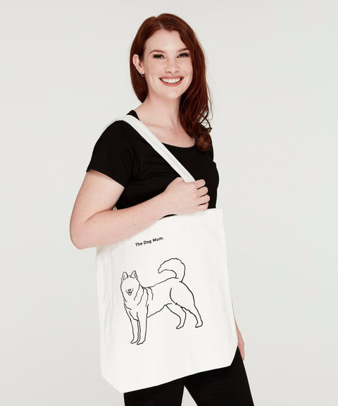 Husky Mum Illustration: Luxe Tote Bag - The Dog Mum