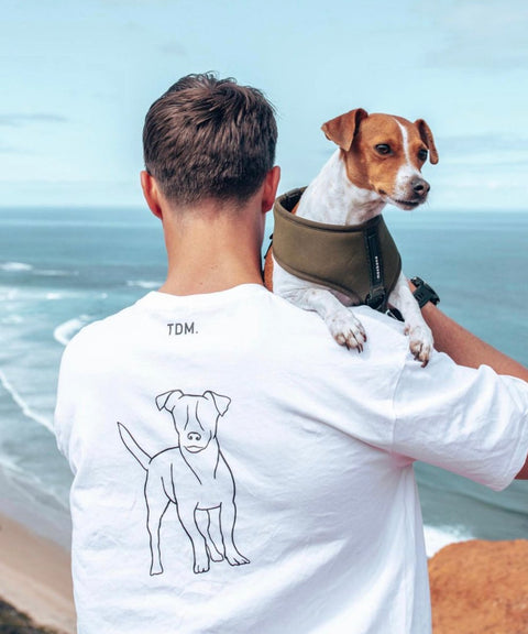 Jack Russell Dad Illustration: T-Shirt - The Dog Mum