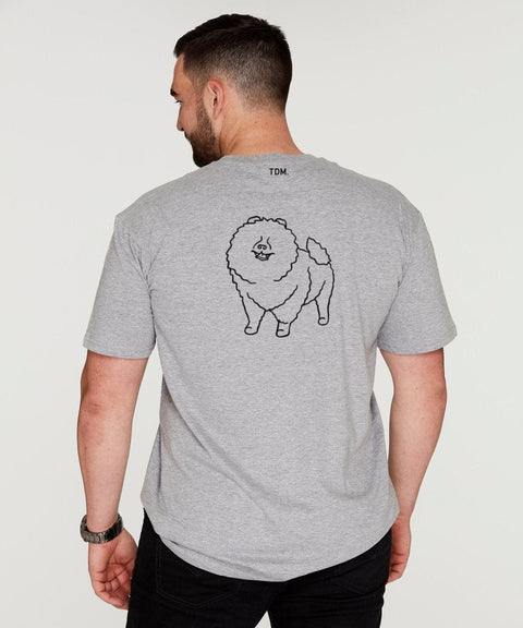 Pomeranian Dad Illustration: T-Shirt - The Dog Mum
