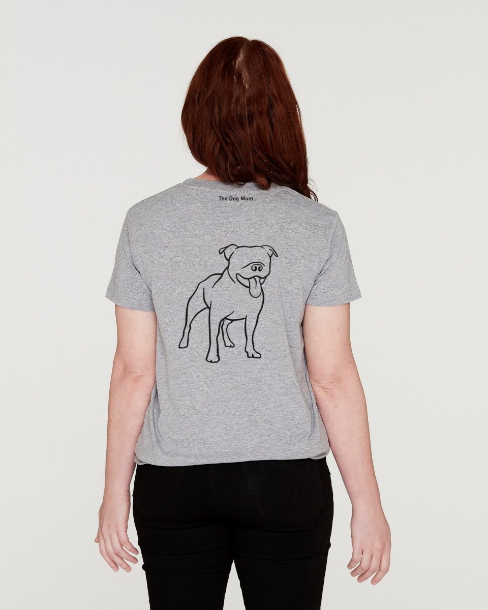 Staffy mum cheap t shirt