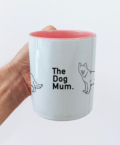 White Swiss Shepherd Mug - The Dog Mum