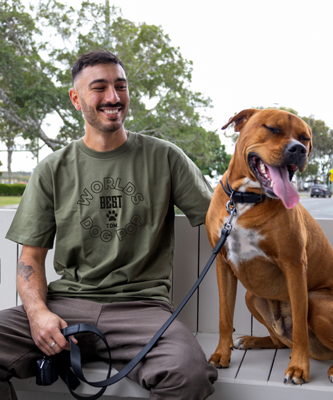 NEW World's Best Dog Pop: Men's T-Shirt