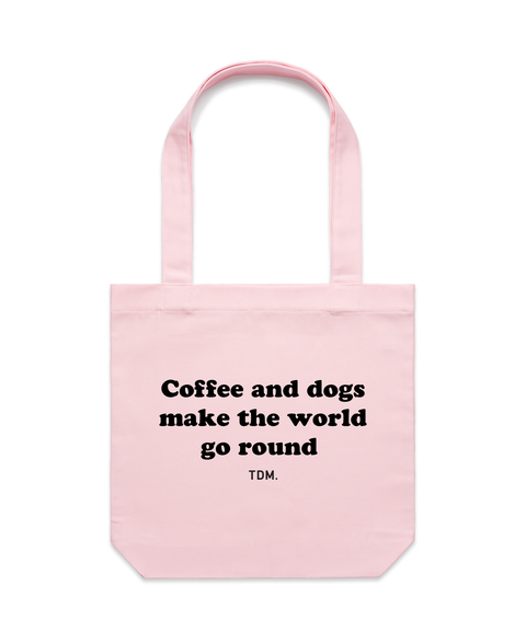 Coffee & Dogs Luxe Tote Bag