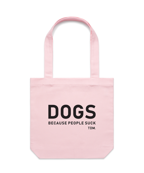 Dogs Because People Suck Luxe Tote Bag
