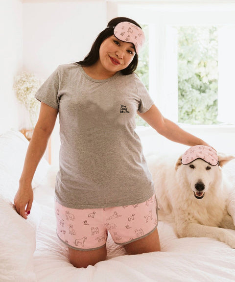 The Dog Mum: Grey Summer PJ Tee