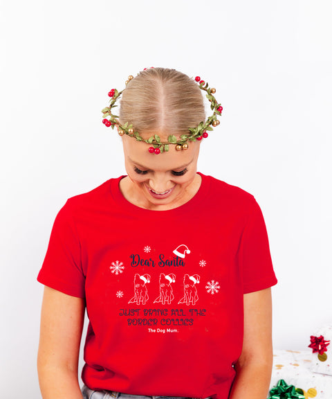 Dear Santa... Breed Illustration Unisex T-Shirt [Choose Your Breed up to 3]