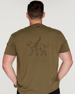 Assistance Dog Illustration: Men's T-Shirt - The Dog Mum