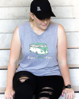 Good Vibes and Fur Tribes Ladies Tank - The Dog Mum