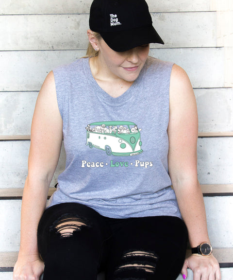 Good Vibes and Fur Tribes Ladies Tank - The Dog Mum