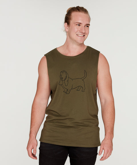 Basset Hound Dad Illustration: Tank - The Dog Mum