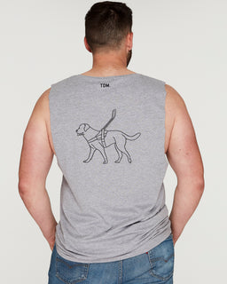 Assistance Dog Illustration: Men's Tank - The Dog Mum