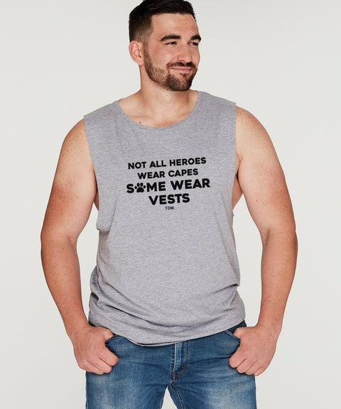 Not All Heroes Wear Capes: Men's Tank - The Dog Mum