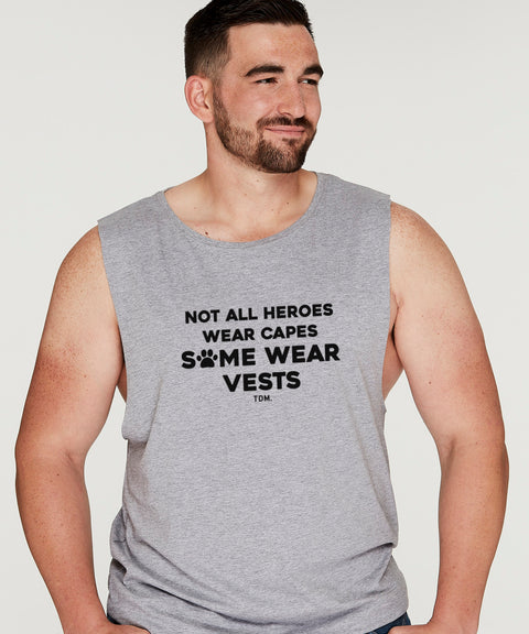 Not All Heroes Wear Capes: Men's Tank - The Dog Mum