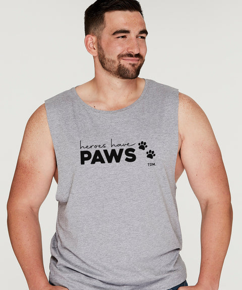 Heroes Have Paws: Men's Tank - The Dog Mum