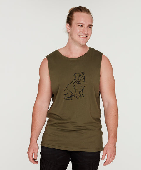 Australian Bulldog Dad Illustration: Tank - The Dog Mum