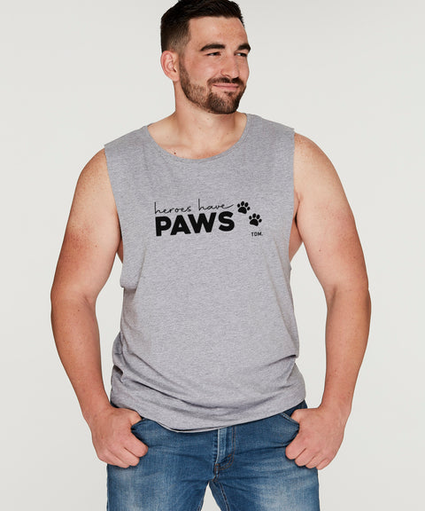 Heroes Have Paws: Men's Tank - The Dog Mum