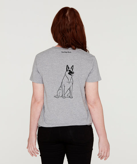 Belgian Malinois Mum Illustration: Classic T-Shirt - The Dog Mum