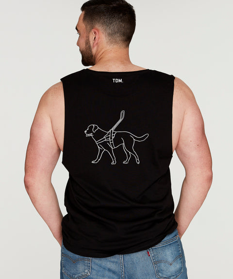 Assistance Dog Illustration: Men's Tank - The Dog Mum