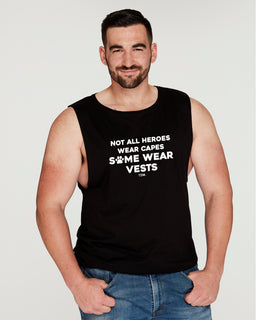 Not All Heroes Wear Capes: Men's Tank - The Dog Mum