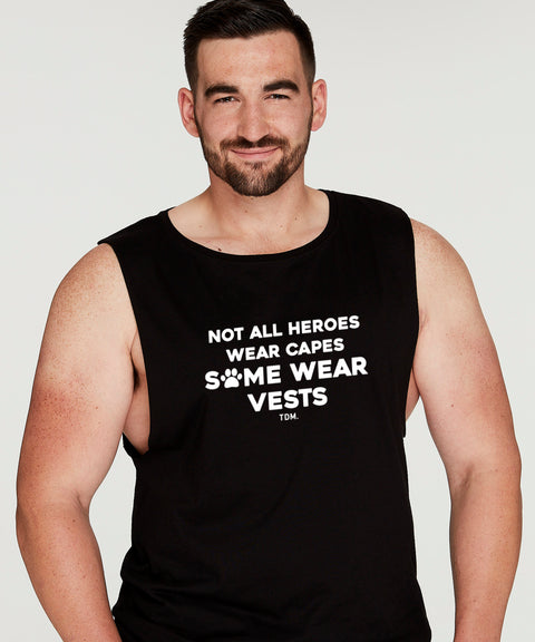 Not All Heroes Wear Capes: Men's Tank - The Dog Mum