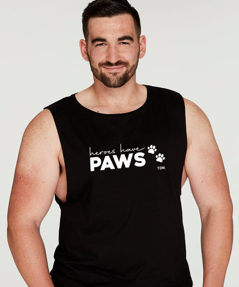 Heroes Have Paws: Men's Tank - The Dog Mum