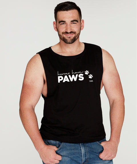 Heroes Have Paws: Men's Tank - The Dog Mum