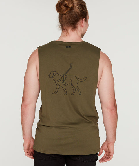 Assistance Dog Illustration: Men's Tank - The Dog Mum