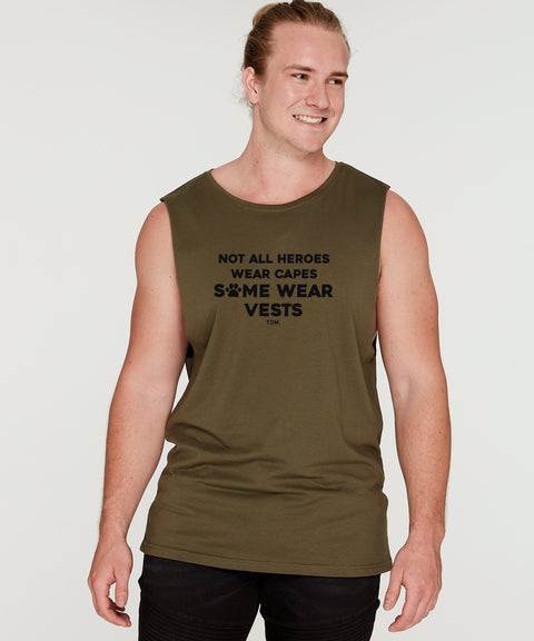 Not All Heroes Wear Capes: Men's Tank - The Dog Mum