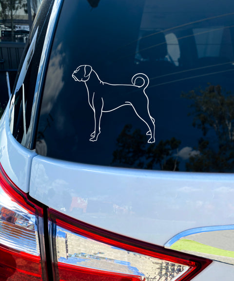 Boxer Bumper Sticker - The Dog Mum