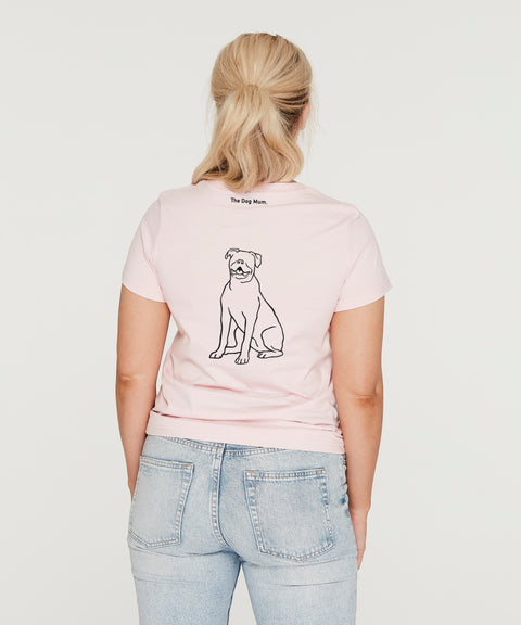 American Bulldog Mum Illustration: Classic T-Shirt - The Dog Mum