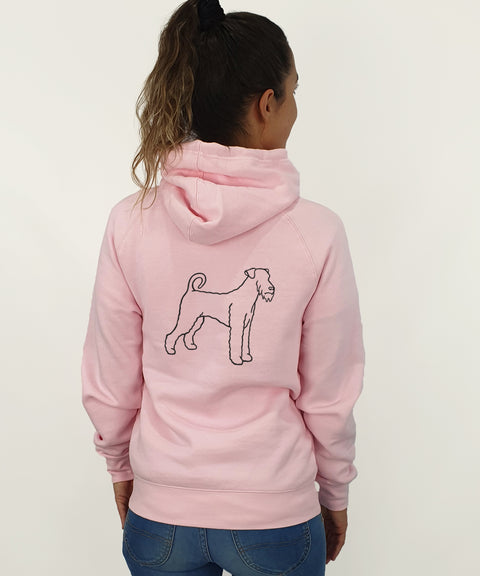 Airedale Terrier Mum Illustration: Unisex Hoodie - The Dog Mum