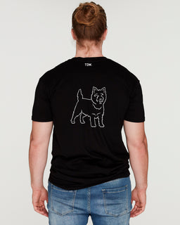 Cairn Terrier Dad Illustration: T-Shirt - The Dog Mum