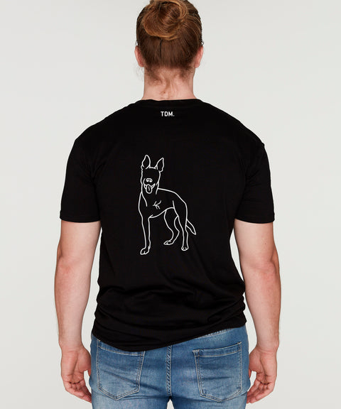 Tripawd Dog Illustration: Men's T-Shirt - The Dog Mum
