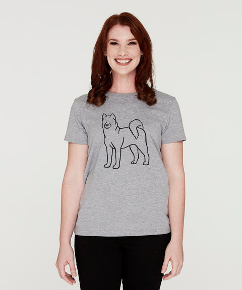 Akita Mum Illustration: Classic T-Shirt - The Dog Mum